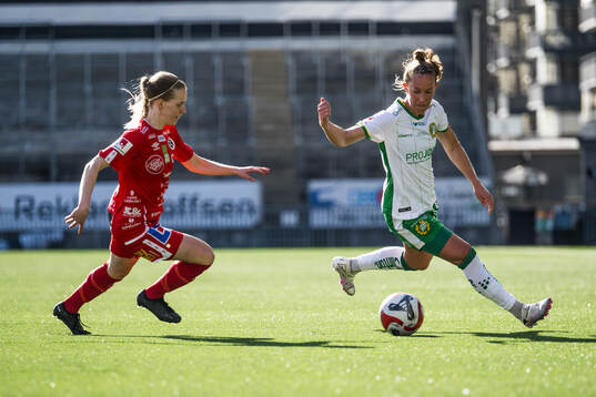 KIF Örebros Beatrice Gärds och Hammarbys Julia Roddar
