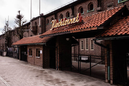 Entrén vid Klocktornet på Stockholms Stadion