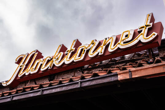 Entrén vid Klocktornet på Stockholms Stadion