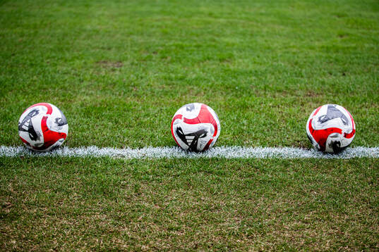 Fotbollar å naturgräs