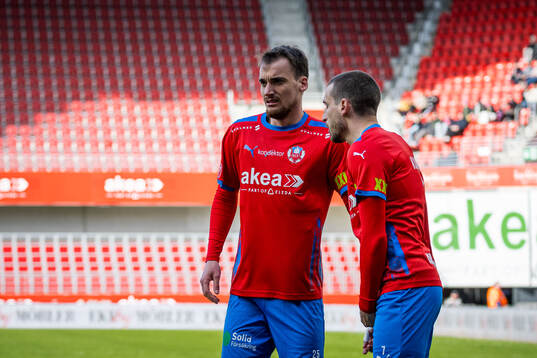 Helsingborgs Adam Hellborg och Arian Kabashi