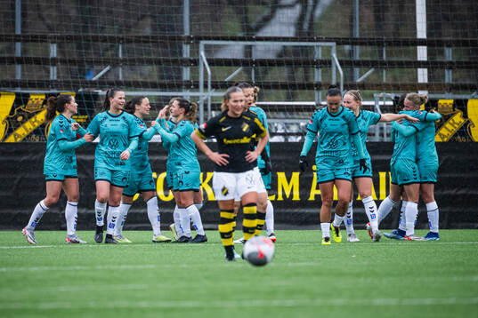 Kristianstads Tabitha Michelle Tindell jublar med