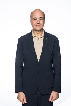 Fredrik Reinfeldt ordförande för Svenska fotbollförbundets styrelse poserar för ett porträtt den 16 april 2024 i Stockholm. 
