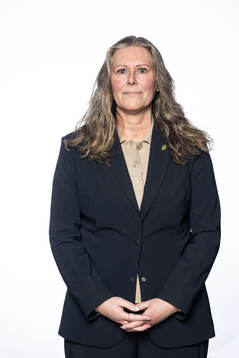 Nina Lindström från Svenska fotbollförbundets styrelse poserar för ett porträtt den 16 april 2024 i Stockholm. 
