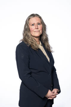 Nina Lindström från Svenska fotbollförbundets styrelse poserar för ett porträtt den 16 april 2024 i Stockholm. 