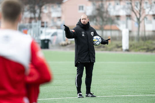 Degerfors assisterande tränare Mattias Lindström den 18 april 2024 i Degerfors. 