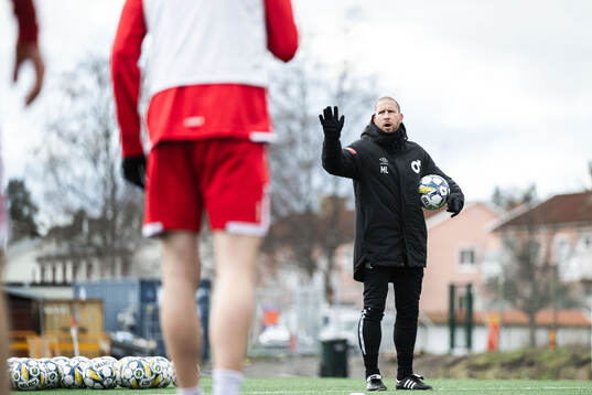 Degerfors assisterande tränare Mattias Lindström den 18 april 2024 i Degerfors. 