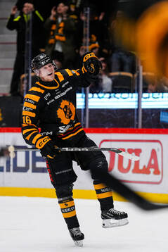 Skellefteås Linus Lindström jublar