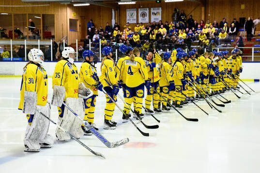 Players of Sweden at lineup