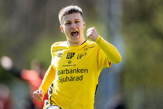 Elfsborgs Lucas Eliasson jublar