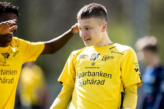 Elfsborgs Lucas Eliasson jublar efter 3-0