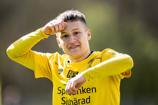Elfsborgs Lucas Eliasson jublar efter 3-0