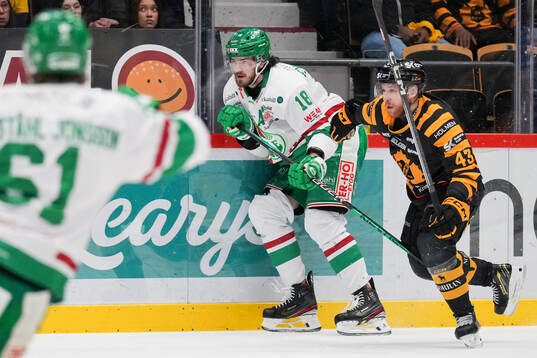 Rögles Dennis Everberg och Skellefteås Filip Sandberg