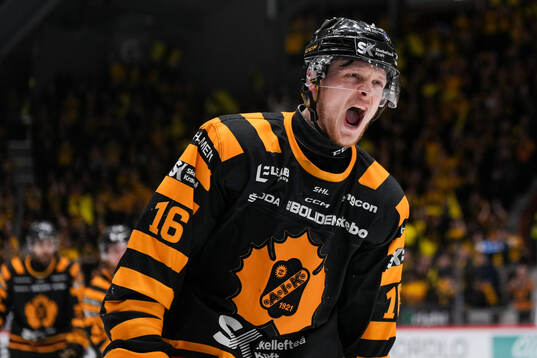 Skellefteås Linus Lindström jublar
