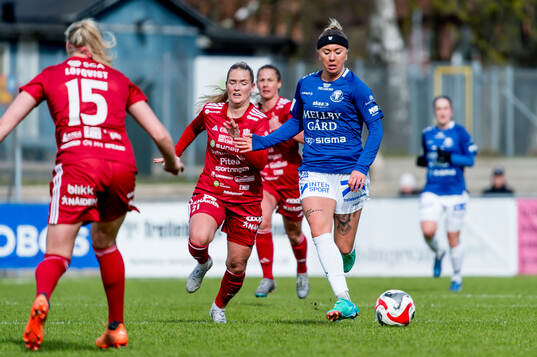 Trelleborgs Linnea Prambrant och Piteås Ronja Aronsson