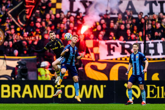 AIKs Ioannis Pittas och Djurgårdens Samuel Leach Holm