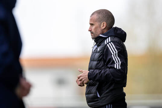 Falkenbergs tränare Christoffer Andersson