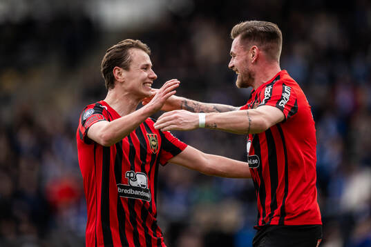 Brommapojkarnas Alex Timossi Andersson och Rasmus Örqvist