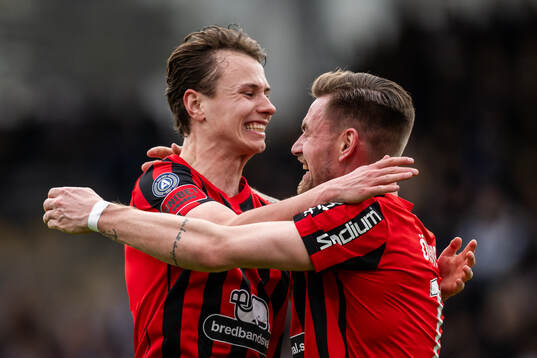 Brommapojkarnas Alex Timossi Andersson och Rasmus Örqvist