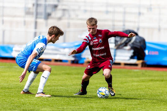 IK Oddevolds Gustav Forssell och Gefles Constantino