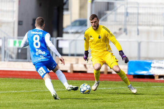 Gefles målvakt Tobias Johansson och IK Oddevolds Oscar