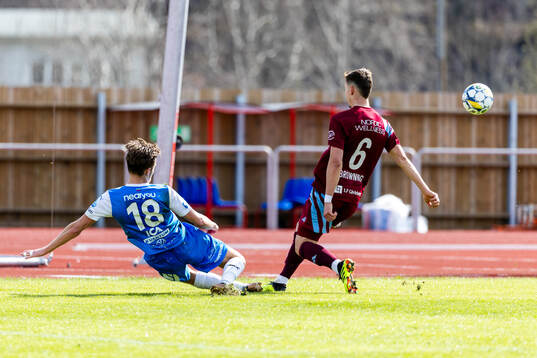 IK Oddevolds Gustav Forssell och Gefles Lukas Browning Lagerfeldt