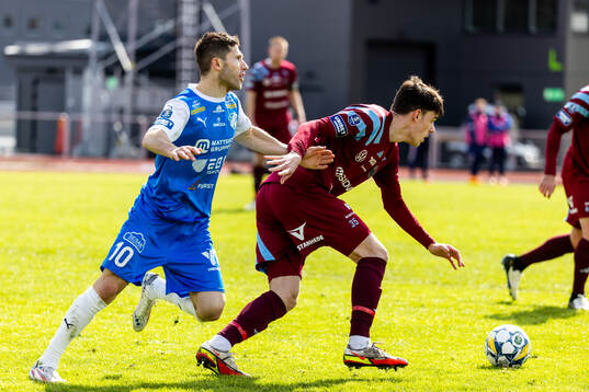 IK Oddevolds Liridon Kalludra och Gefles Samuel Adrian