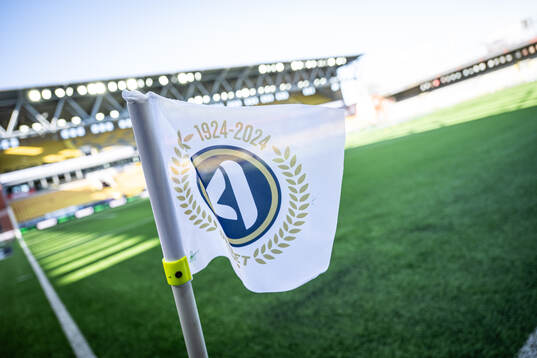 Hörnflagga på Borås Arena