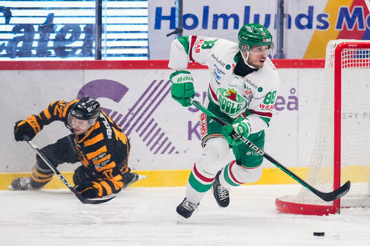 Rögles Brandon Davidson och Skellefteås Pär Lindholm