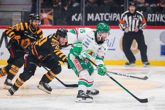 Skellefteås Anton Heikkinen och Rögles Simon Ryfors