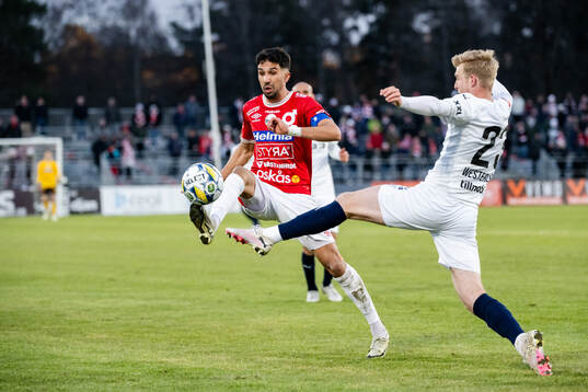 Degerfors Elyas Bouzaiene och Helsingborgs William