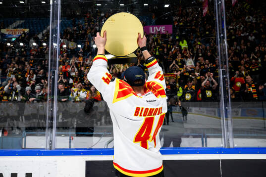 Brynäs Jacob Blomqvist jublar