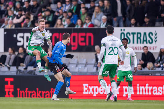 Hammarbys Fredrik Hammar och Halmstads Viktor Granath