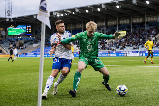 IFK Norrköpings Tim Prica och Elfsborgs målvakt Isak