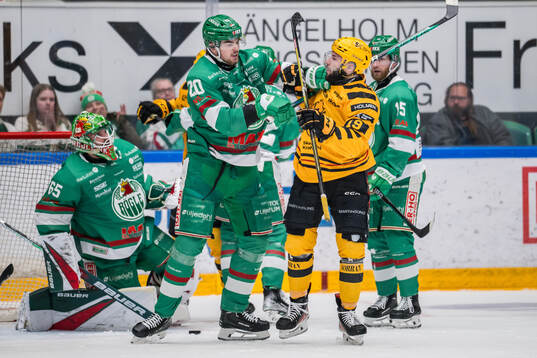Gruff mellan Rögles Lian Bichsel och Skellefteås Martins