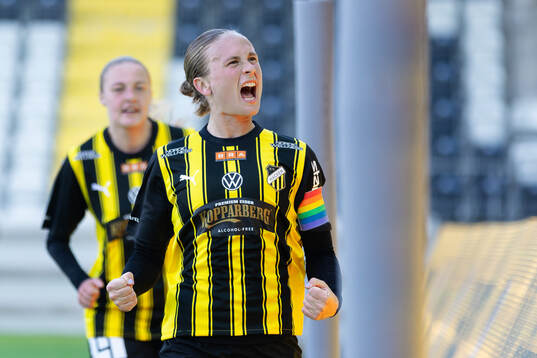 Häckens Filippa Curmark jublar efter 3-1