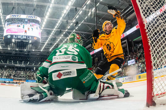 Skellefteås Andreas Johnson jublar