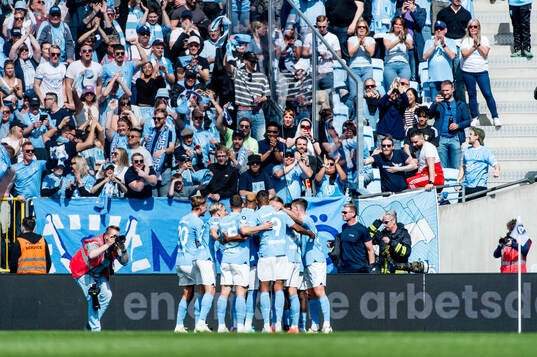 Malmös spelare jublar
