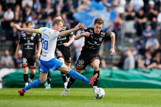 Värnamos Freddy Winsth och Halmstads Villiam Granath