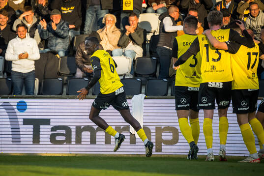 Kalmars Rasmus Sjöstedt jublar efter 2-2