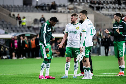 Hammarbys Shaquille Pinas, Mads Fenger Nielsen och Edvin Kurtulus