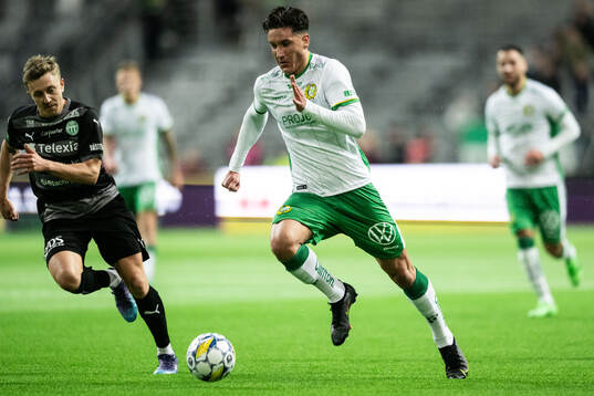 Västerås Simon Gefvert och Hammarbys Deniz Gul