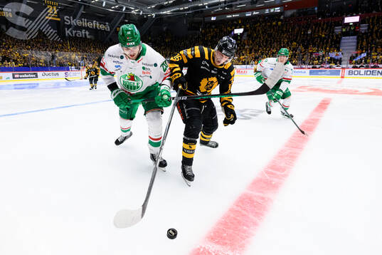 Rögles Lian Bichsel och Skellefteås Linus Lindström