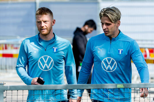 Malmö FFs Anders Christiansen och Jens Stryger Larsen