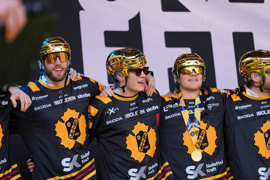 Skellefteås Petter Granberg , Rickard Hugg och Anton