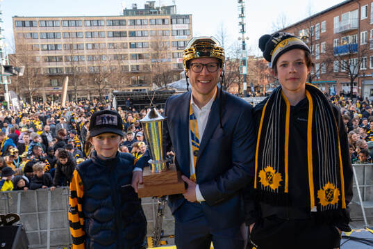 Skellefteås general manager Erik Forssell med sönder