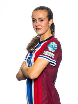 Elle Ulstein of the Norwegian U17 national football team poses for a portrait