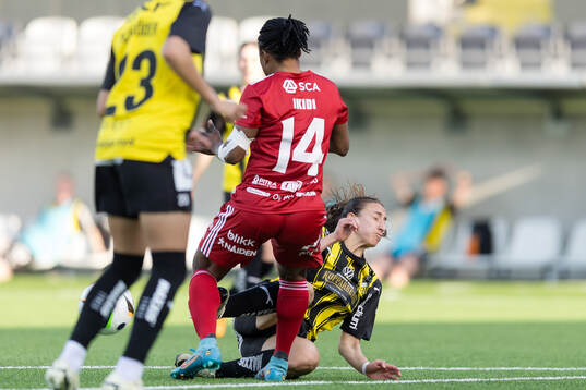 Häckens Rusul Rosa Kafaji och Piteås Faith Ikidi Michael