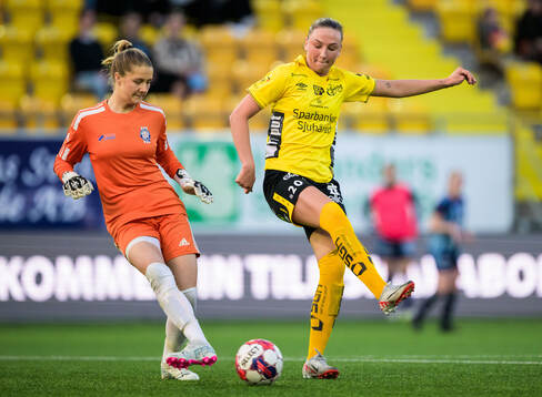 Husqvarnas Wilma Edman och Elfsborgs Stina Jensen