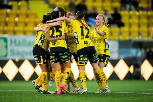 Under fotbollsmatchen i Division 1 Mellersta mellan Elfsborg och Husqvarna den 3 maj 2024 i Borås. 
